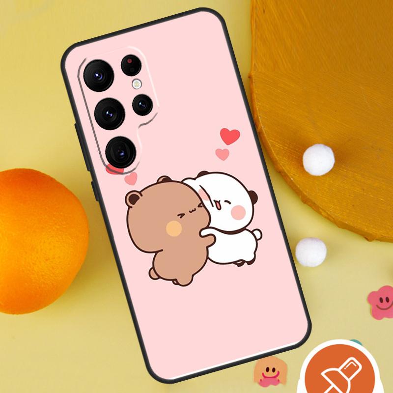 Cute BuBu DuDu Phone Case For Samsung Galaxy S25 Ultra S24 S23 S22 Ultra S9 S10 S20 Plus S21 FE Funda Cover