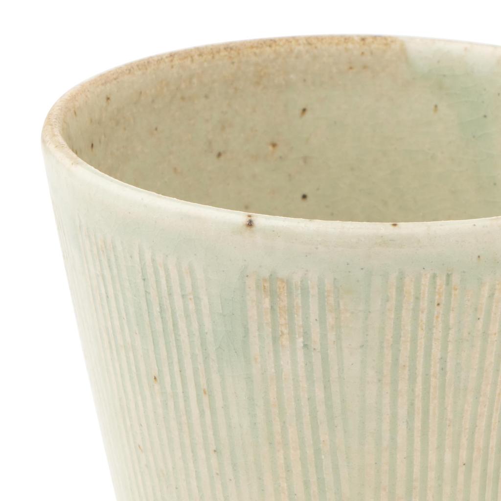 Marui Seito Shigaraki Ware Hechimon Mug, Large, 380ml Capacity, White Bidro, Ivory, 3-4445