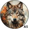 Wooden Jigsaw Puzzle for Adult And Kid Toy Elephant, Wolf Wooden Animal Puzzle Round Educational Toys Festival Gift