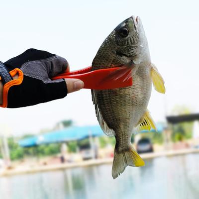 Handheld Fish Gripper with Retractable Keychain Ergonomic Handle Lightweight Portable Multi-function Fish Grabber