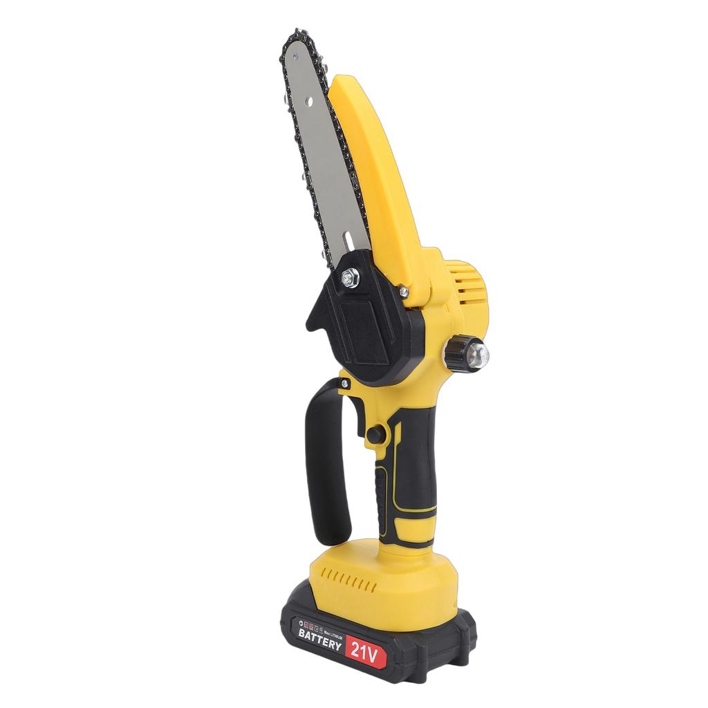 21V Electric Chainsaw Cordless Pole Saw 2 In 1 Mini Chainsaw Battery Powered 6 Inch Chain Saw Tree Trimmers Pruner