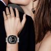 Silver Slim Strap for Samsung Galaxy Watch8 44mm/40mm/8 Classic 46mm Stainless Steel Seven-Link Watch Band