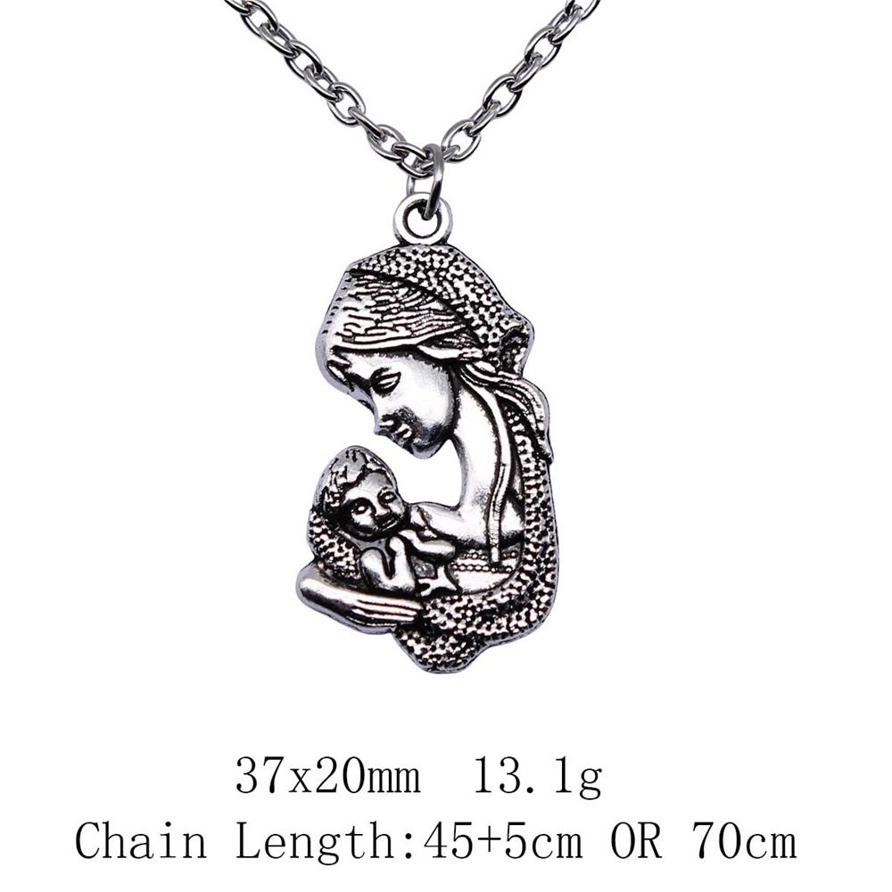 Vintage Angel Wing Pendant Necklace Alloy Feather Guardian Charm Necklaces Blessing Jewelry Gift For Making