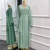 New New Arrival Ethnic Style Women's Clothing Pure Color Long Cardigan Shoelace Dress Summer Ethnic Dress