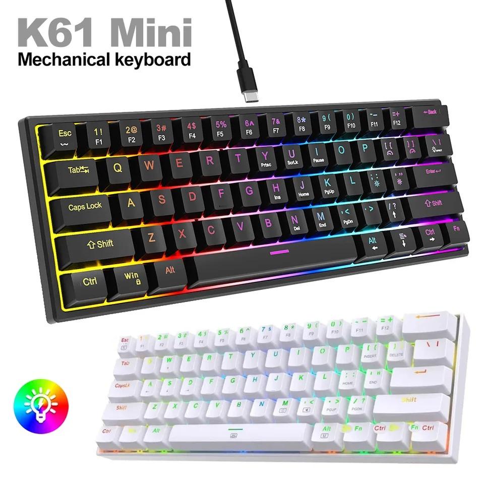 Mechanische Tastatur 87 Tasten Kabelgebundene Gaming-Tastatur 16 RGB Esports-Tastatur Hot-Swappable Ergonomische Tastatur für PC Laptop Macbook