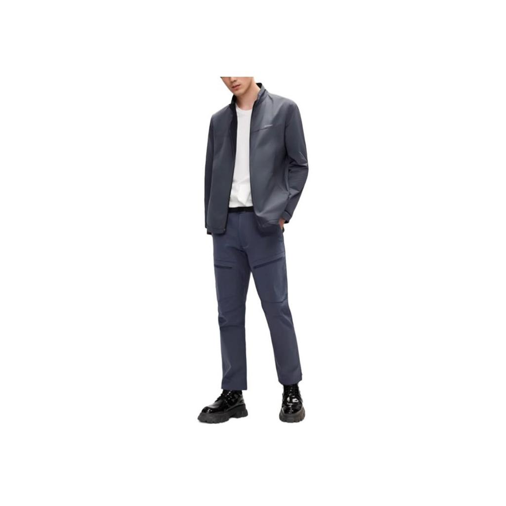 SALOMON Outerpath Urban Outdoor Series Simple Comfortable Waterproof Mid-Rise Straight Leg Casual Pants Men Bottoms Midnight-Blue C24760