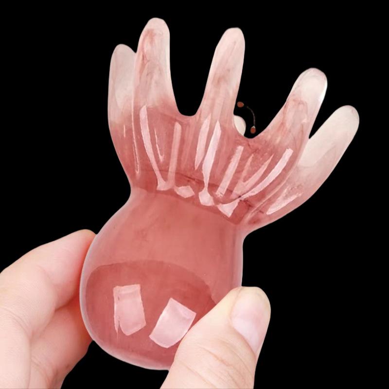1pc Octopus Shaped Head Meridian Acupoint Massage Comb Wide Tooth Scalp Comb Back Neck and Back Manual Deep Massage Tools