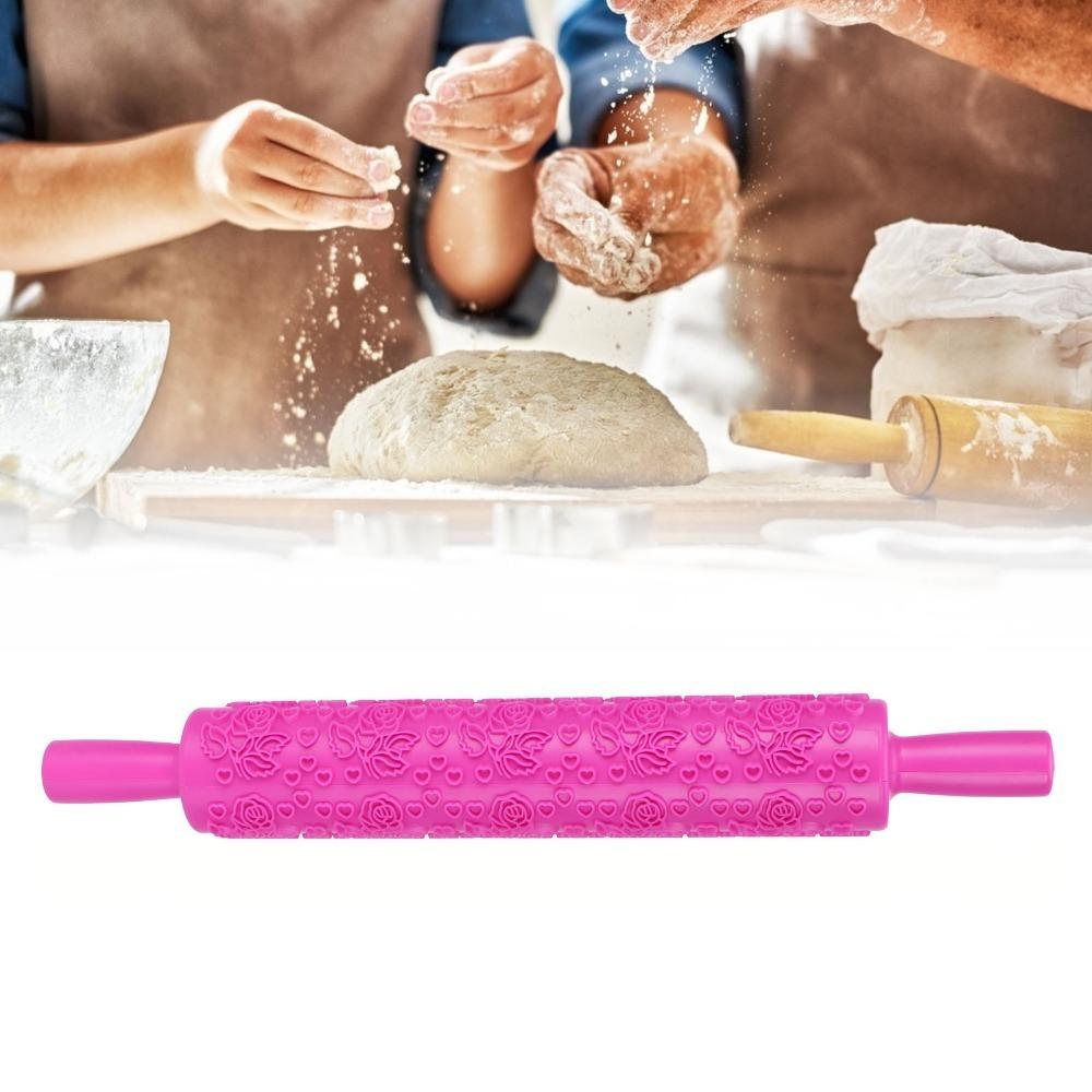 Heart, Butterfly Honeycomb Fondant Rolling Pin PP Cake Rolling Pin  Cookies Biscuits Pastry