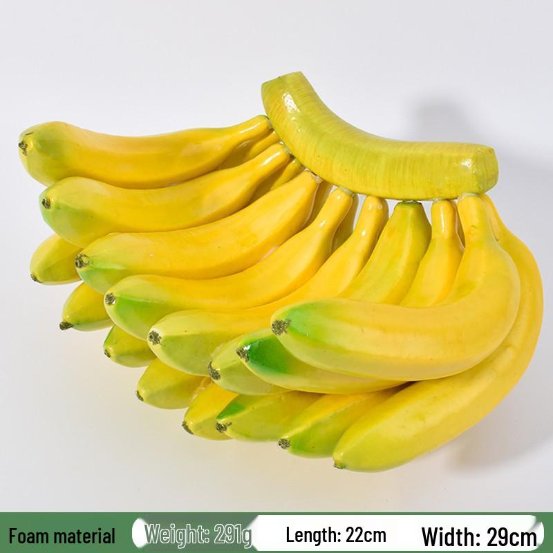 Plastic PU Banana Model for Display and Teaching Props