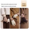 JIUMU Women's Pure Wool Thickened Winter Gloves