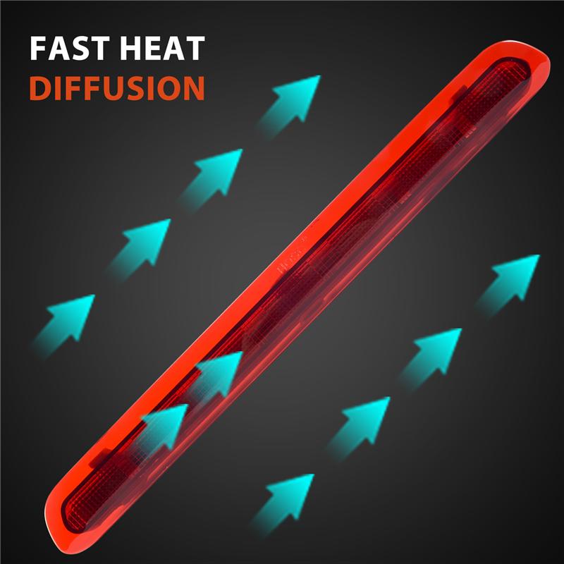 Dynamisches Drittes 3. Bremslicht, Rücklicht Bremsleuchte Für Toyota Hilux Revo Vigo 2015 2016 2017 2018 Rotes Gehäuse-M53K