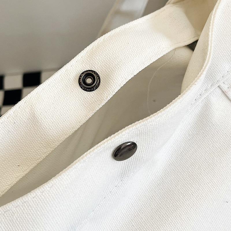 Canvas Bag New Shoulder Bag Stylish and Simple Harajuku Messenger Bag Large Capacity