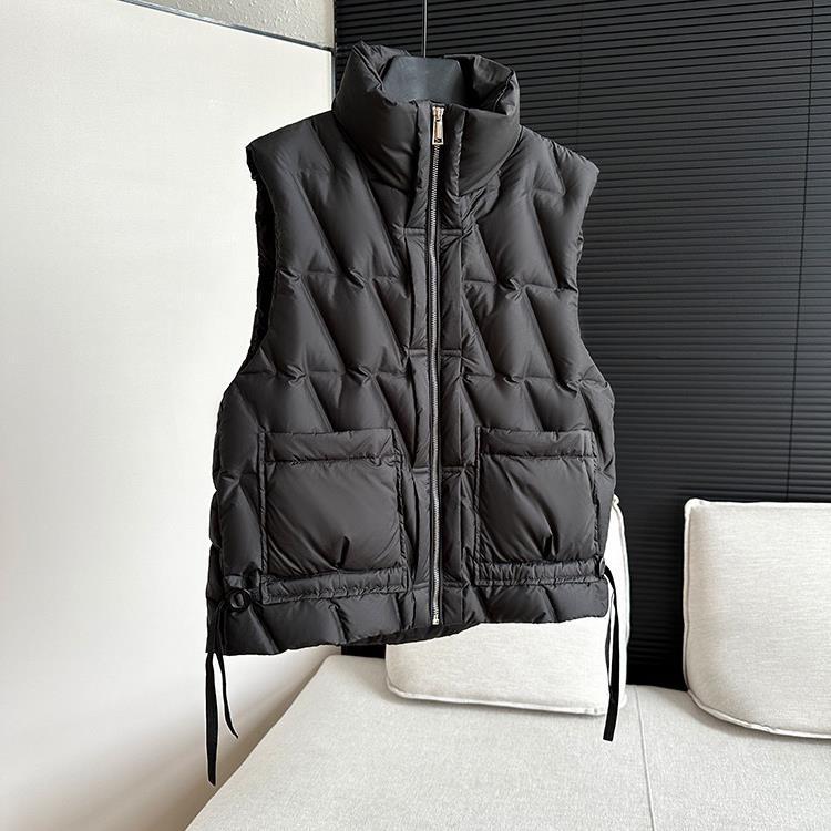 Vest women's 2024 new down jacket short light and fashionable white duck down small high-end liner small winter