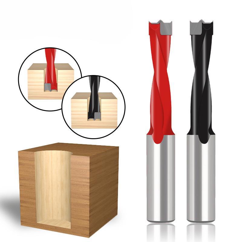 Woodworking Machinery Row Drilling Forward And Reverse Alloy Woodworking Drill Bit Hole Opener Three-In-One Hinge Tungsten Steel Drill Bit
