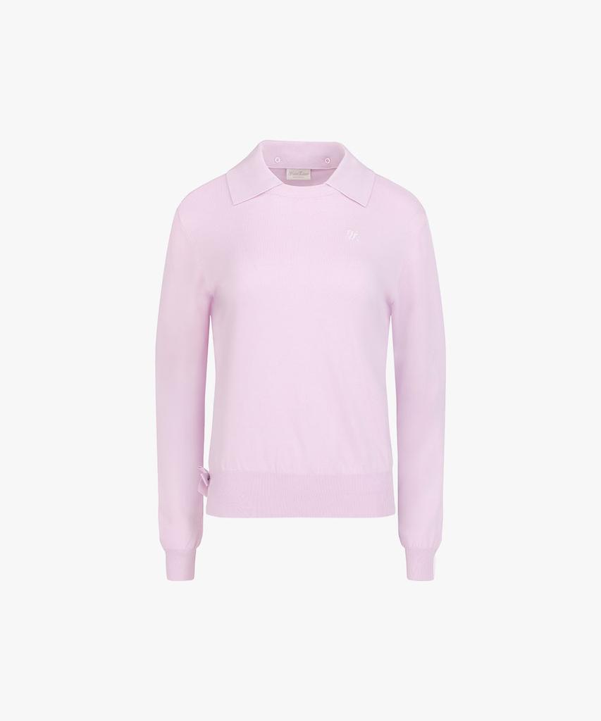 FAIRLIAR GOLF Detachable Collar Ribbon Knit (Lavender)