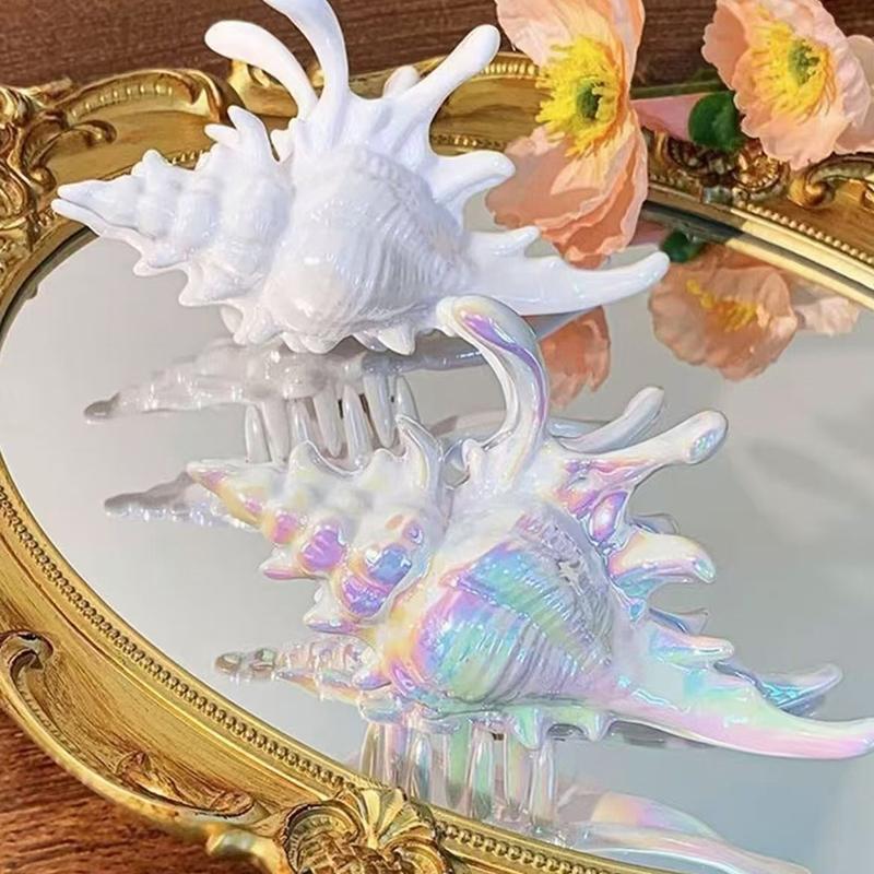 Ocean Conch Hair Clip Crab Sea Shell Korean Large Hair Claw Hairpins Stylish Hairgrips For Women Girls Hair Accessories Ponytail