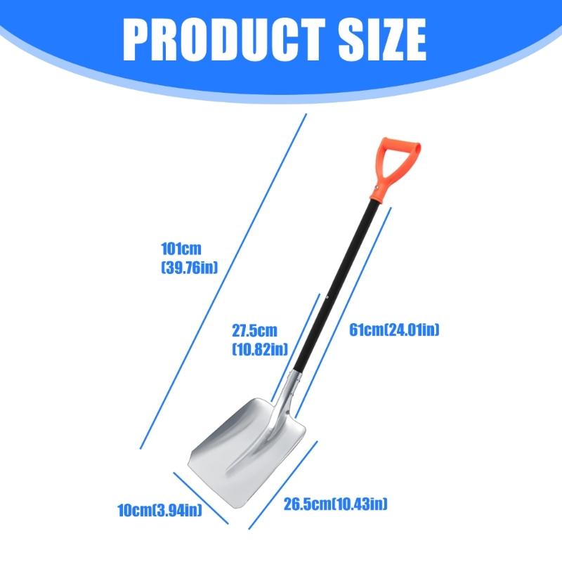 Heavy Duty Aluminum Grains Shovel Garden Tool For Farming Gardening And Snow Removal Strong And Portable Design