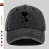 pc Adjustable Buckle Trucker Cap for Men  Women  Lightweight Vintage Washed Baseball Hat with Vine Heart Print Suitable for