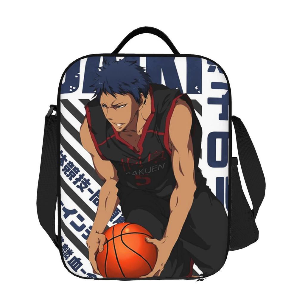Harajuku Basketball Kuroko No Basket Basuke Kaijo Insulated Lunch Bag for Women Children Portable Boxes Thermal Lunch Box Tote