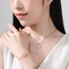 Double-Sided Lucky Four-Leaf Clover Pendant Necklace In S999 Sterling Silver - Versatile Clavicle Chain Gift for Girlfriend
