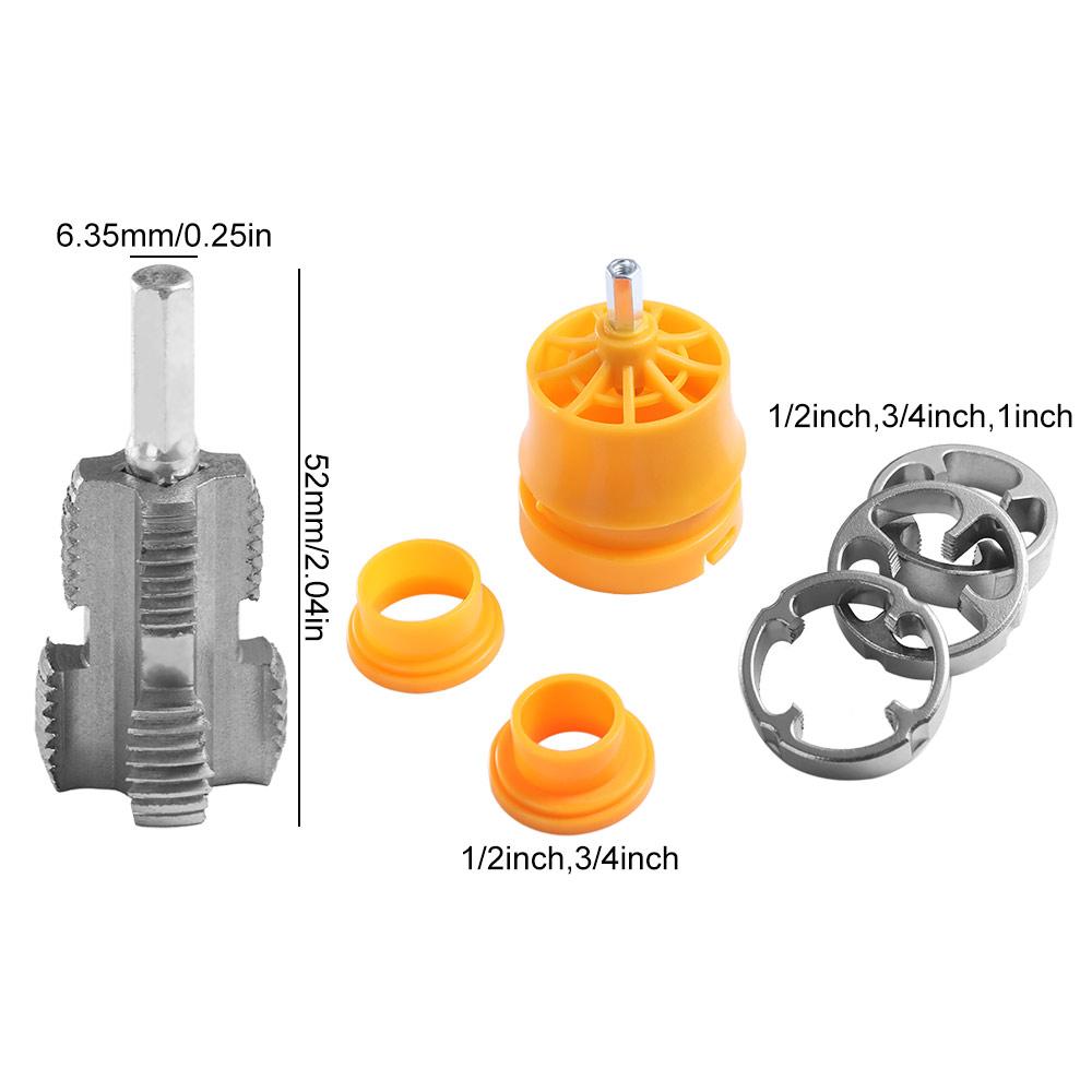 Threading PPR Water Pipe Inner Hole Drill Plumbing Pipe Threader Tap  For 1/2inch And 3/4inch Pipes