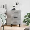 Vidaxl Bedside Table, Concrete Grey, 40X40X66 Cm