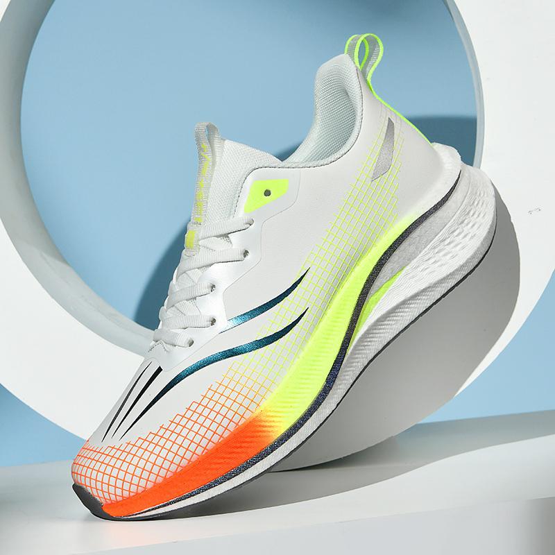 Anti-splashing leather surface student special running shoes 2025 new men's wear-resistant training running shoes non-slip sports shoes women