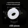 High-Temp Resistant Silicone Convex Washer for 4/6-Point Shower Hose with Mid-Convex Gasket