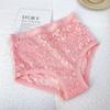 FINETOO 1Pc Summer Sexy Ultra-thin Lace Perspective Panties Women High Waist Lace Floral Underwear Female Breathable Intimates Lingerie
