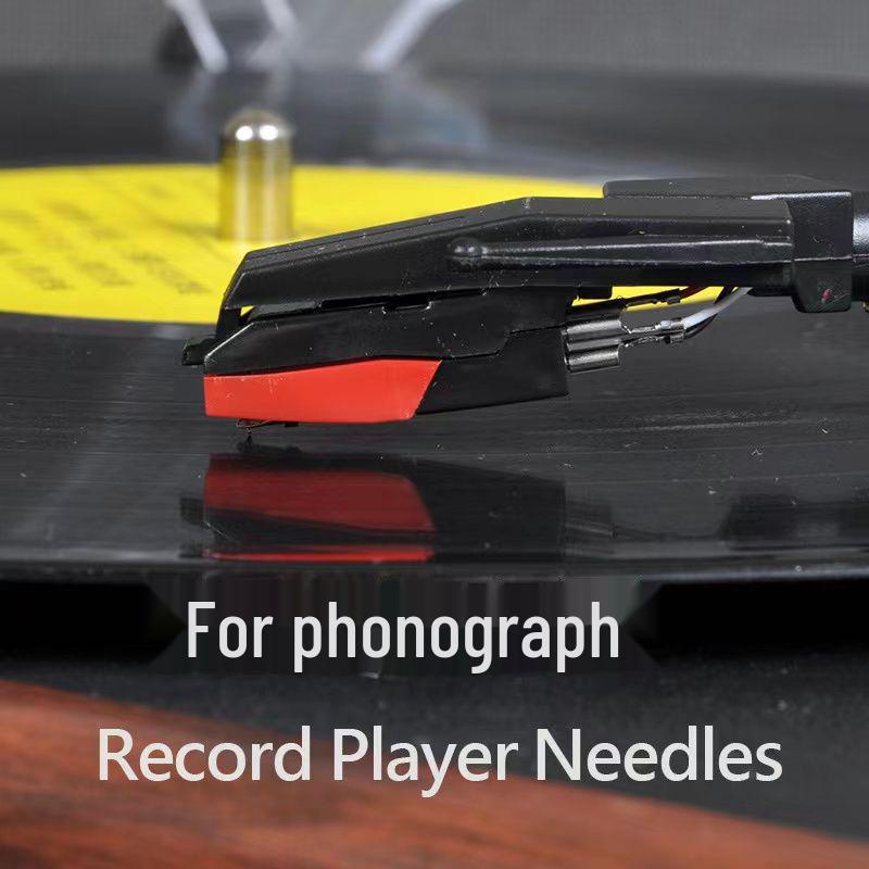 Ruby Phonograph Needle Head for LP Vinyl Record Player - Piezoelectric Ceramic Pickup