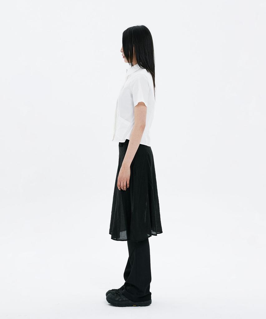 Hanahi Under Pocket Half Shirts White