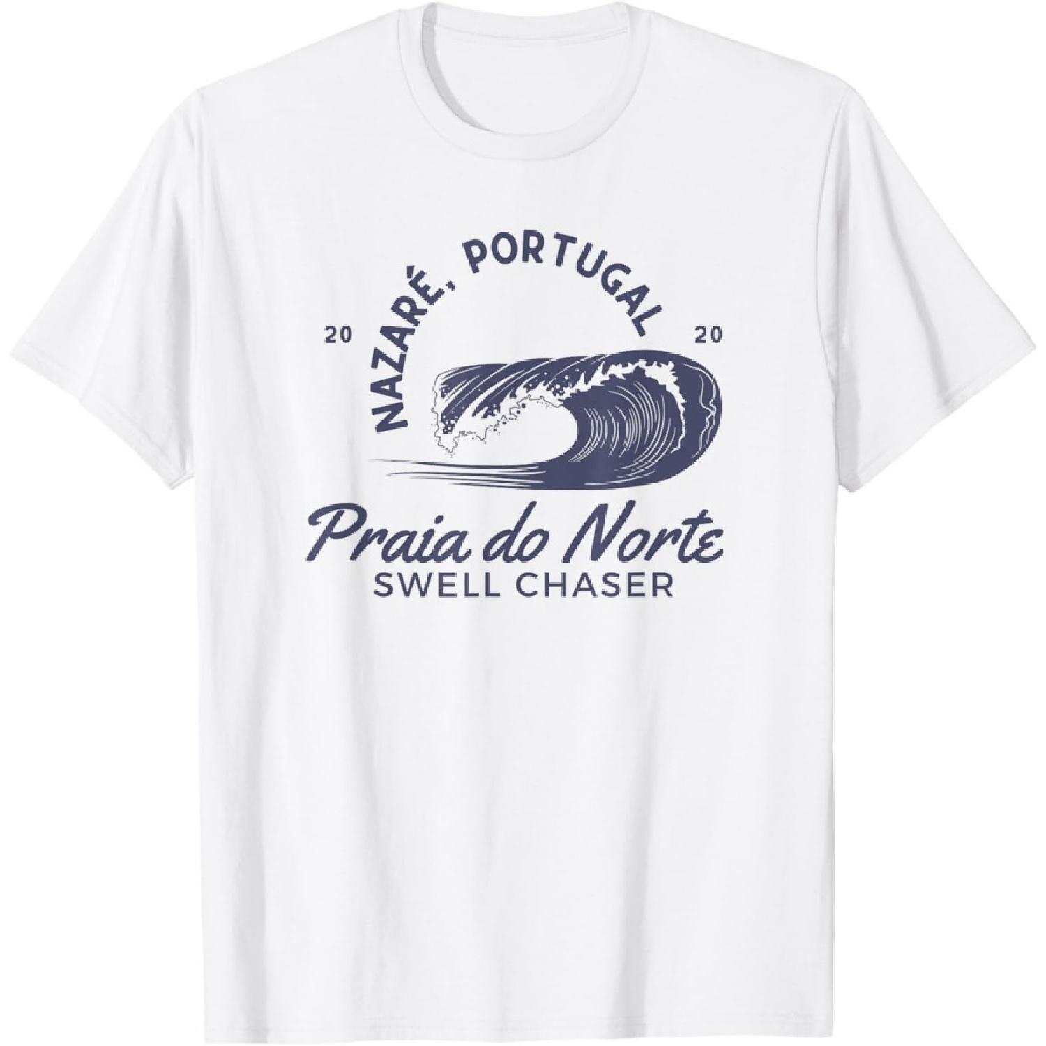 Nazaré Portugal Big Wave Surfing Surf Swell Chaser T-Shirt S