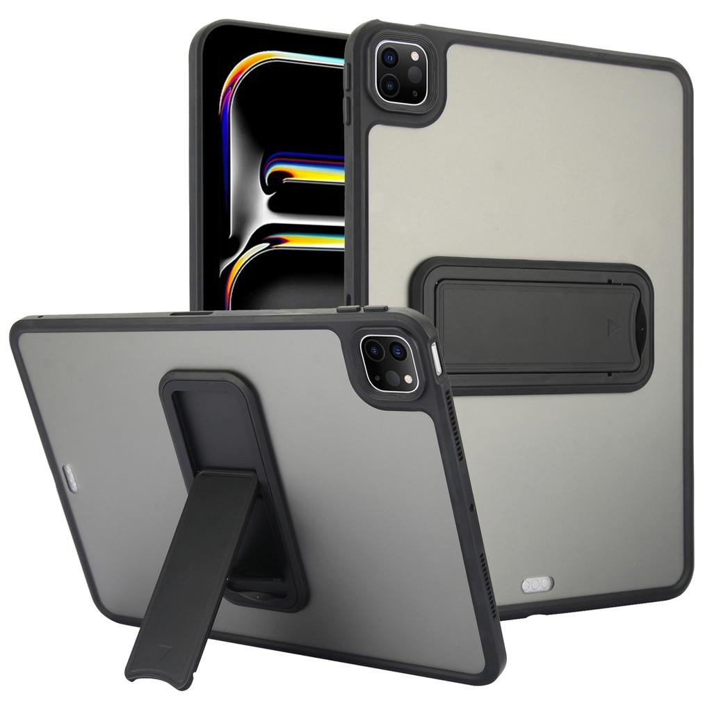 For iPad Pro 12.9 (2022)/(2021)/(2020)/(2018) Case with Kickstand TPU + PC Skin-Touch Tablet Cover