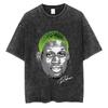 Dennis Rodman Basketbalové Grafické Tričko Pánské Vintage Prané Krátký Rukáv Trička Pánské Pánské Hip Hop Oversized Tričko Streetwear The Worm Tričko