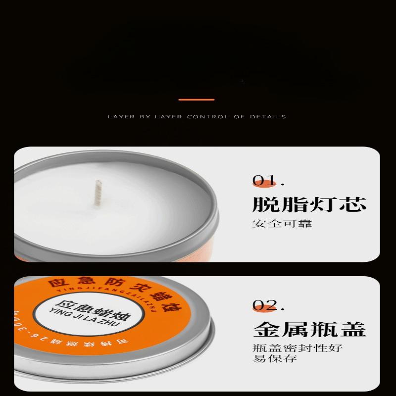 1Pc Emergency Disaster Prevention Candles Smokeless and Odorless Power Outages Household Emergency Lighting Spare Candles Long-term Household Candles