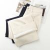 2025 New Dark Blue Tencel Petite Women’s Straight-Leg Wide-Leg Jeans for Spring and Autumn