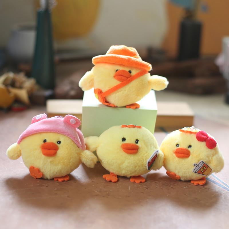 Keychain Yellow Chick Backpack Decor Pp Cotton Stuffed Doll Gift Kids For
