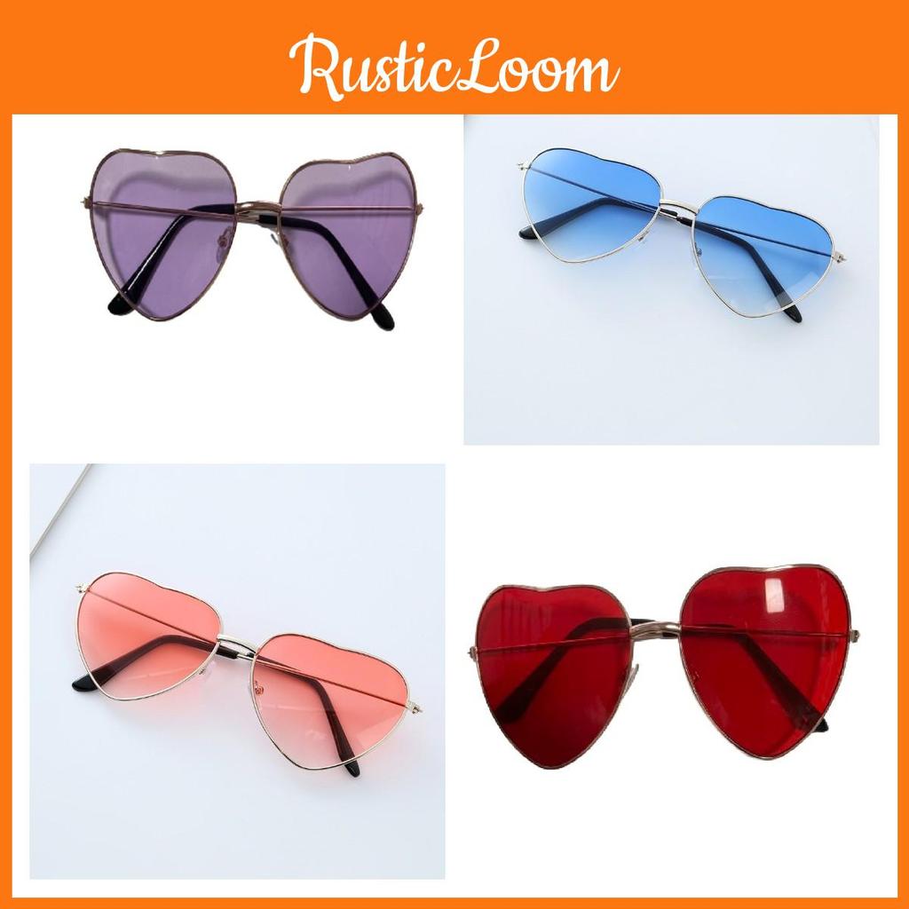 Trendy Heart-shaped Metal Eyewear With Ocean Lenses For Women Perfect For Parties And Performances