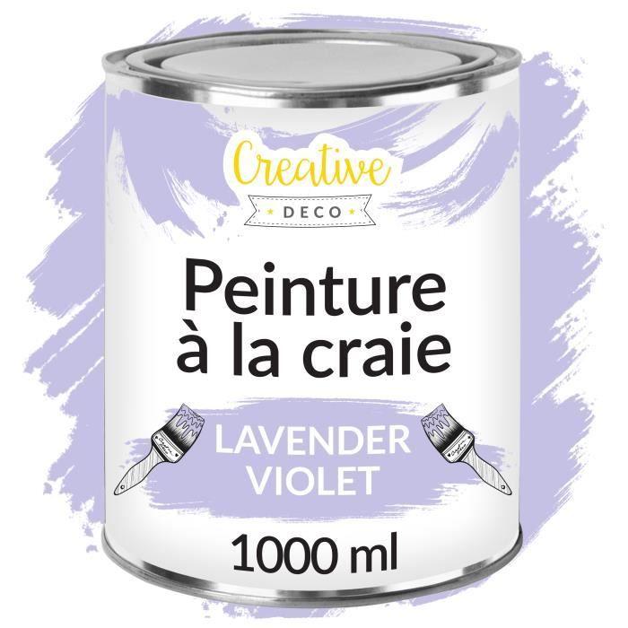 Peinture À La Craie Creative Deco Violet Lavande | 1L | Mat Et Lavable | Rénovation De Meubles