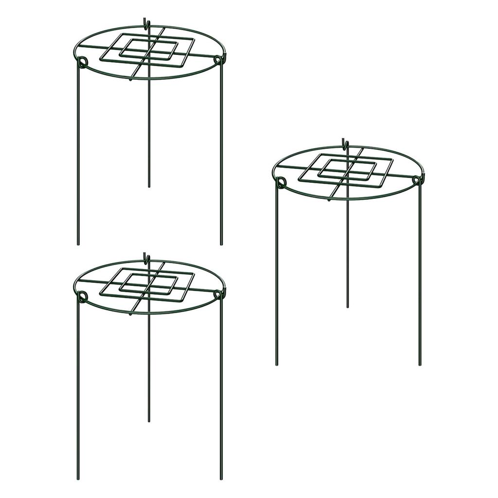 3Pcs Peony Cages and Supports Climbing Trellis Protector Grow through Hoops Plant Support Stakes for Lupin Tomato Strawberry
