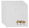 Vargottam Napkins  Florals  Print, Premium Quality Dinner  Napkins, 100   Cotton, Set of 4 Reusable  Napkins  Set, Size 20X20