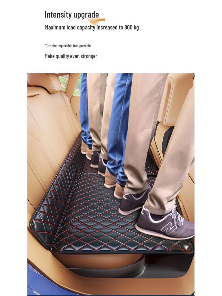 Universal Folding Car Mattress for Rear Seat - No Inflation Needed