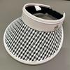 New Summer Thousand Bird Grid Straw Empty Top Hat Women's Face Covering Big Brim Sun Protection Ultraviolet Sunshade New Sun Hat