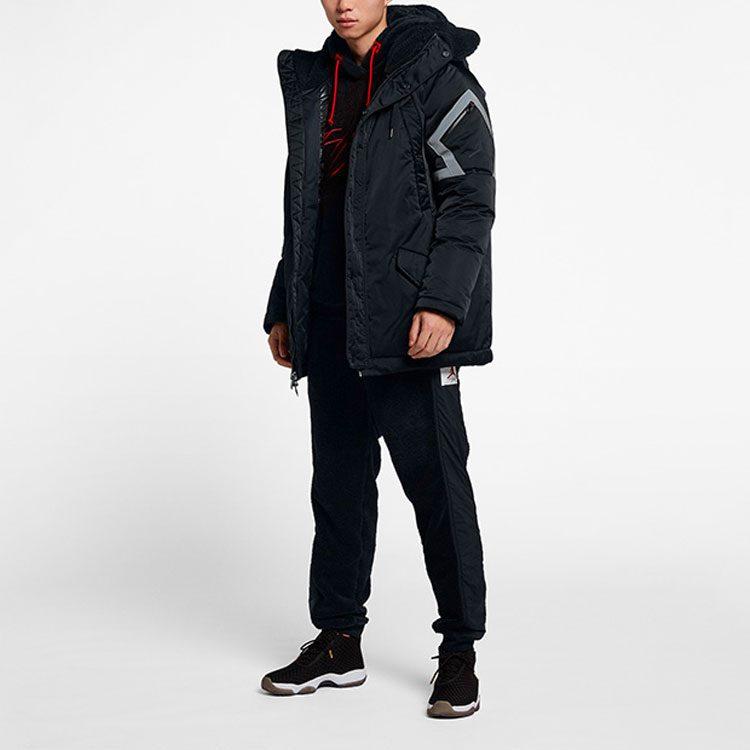 Jordan Down Jackets Men's Black Hooded Moderate Other AA1952-010
