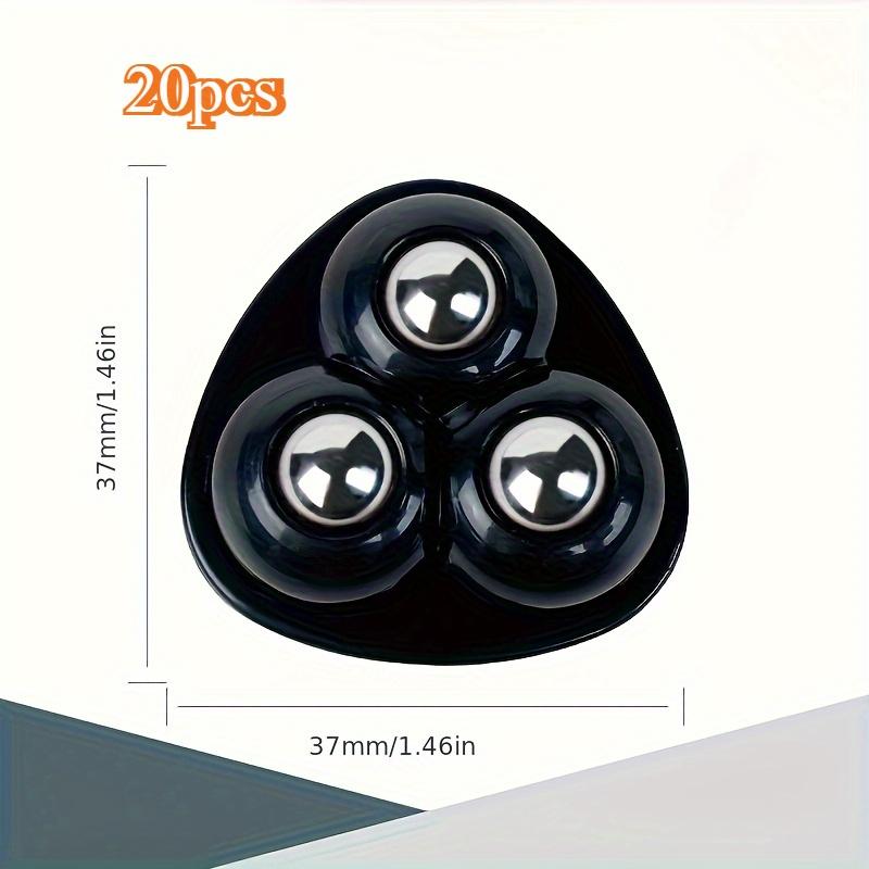 20 Pack Heavy-Duty Self-Adhesive Cast Iron Wheels - 360° Smooth Rotation, Easy To Move for Storage Bins, Furniture, and Trash Cansasters