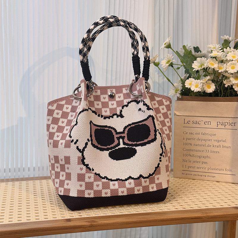 Southeast Asia Trendy Knitted Buckle Handbag - Large Capacity Commuter Tote