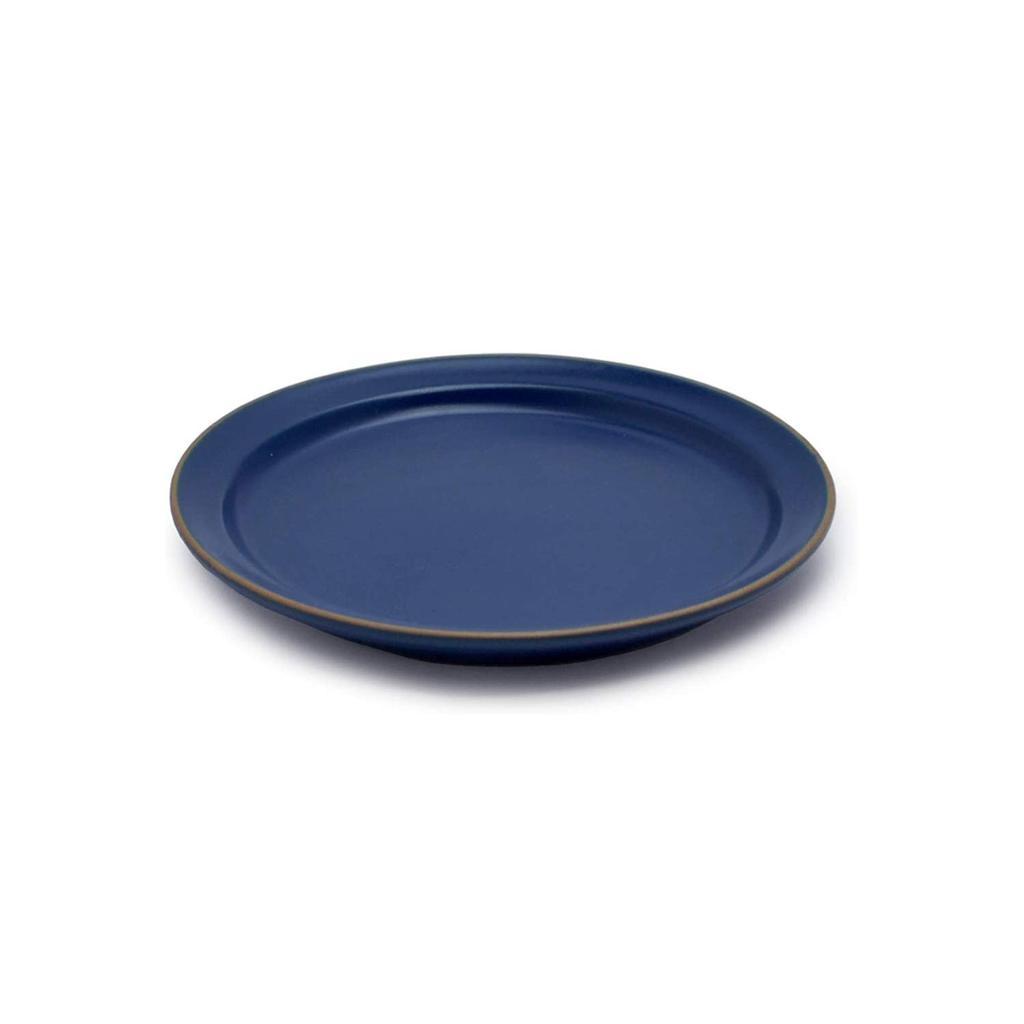 TAMAKI Plate SS Edge Line Blue, Diameter 14cm x Height 1.8cm, Microwave and Dishwasher Safe, T-889114