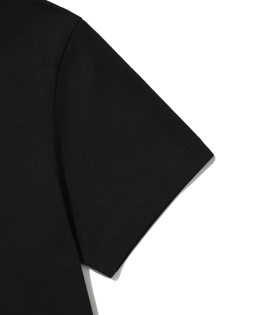 WACKY WILLY Women'S Lily Wappen Short Sleeve T-Shirt Black