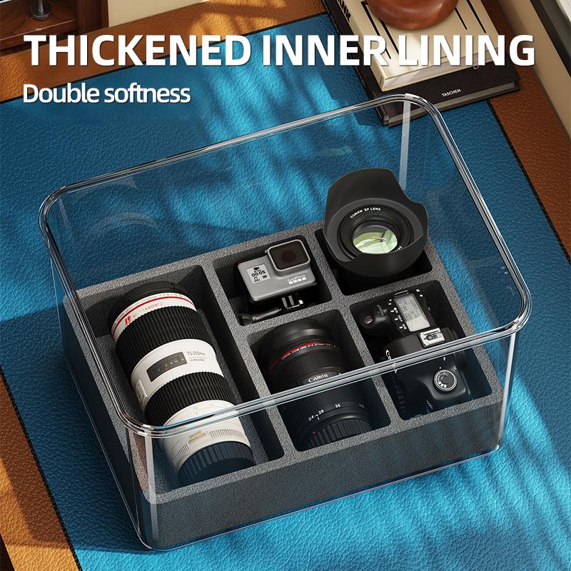 Transparente Handheld Multifunktionale Kamera Aufbewahrungsbox Feuchtigkeitsgeschützt Stoßfest Verschiedene Größen Verfügbar