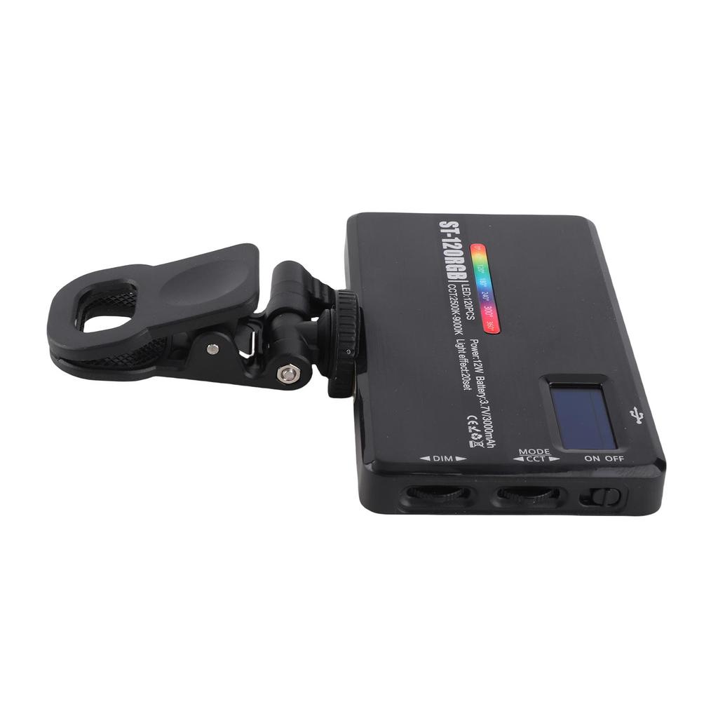 RGB Video Light 2500K To 9000K Adjustable Brightness 20 Special Scene Lighting Effects Portable LED Photography Light